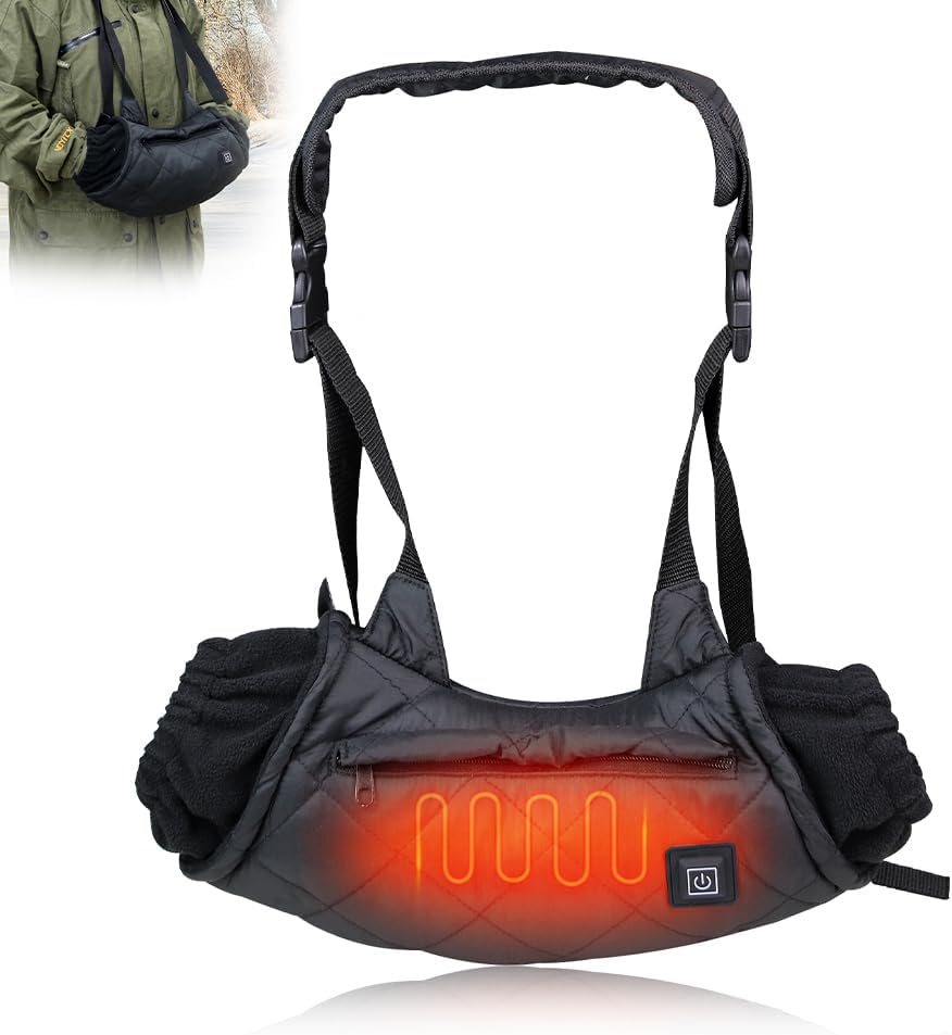 Poche Chauffe-Mains Football - Manchon Sport Doux Et Chaud Coupe-Vent Avec Sangle Réglable - Parfait Cadeau Hiver Randonnée, Camping, Cyclisme