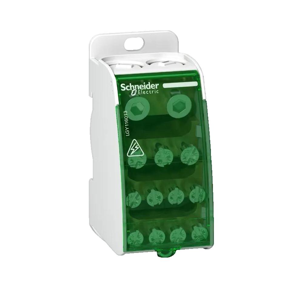 Repartitor etajat cu șurub, 1P 160A 13 găuri, Schneider, gri / LGY116013