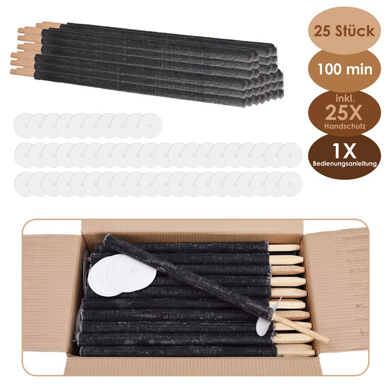Torches De Jardin 72 Cm - Lot De 25 - Durée De Combustion 90-100 Min - Avec Bac D'égouttement - Pour Fêtes, Camping, Décor Extérieur