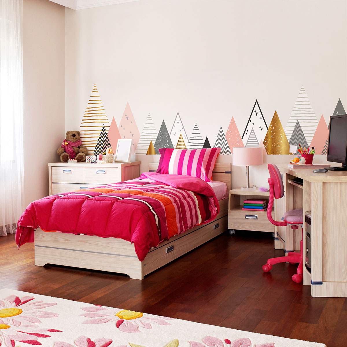 Adesivo bambino di montagna scandinavo loraka - Sticker adesivo - adesivi murali - 50x85cm - 6