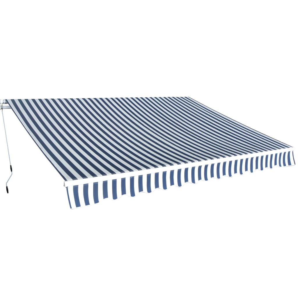 Toldo plegableanuel 350 azul/blanco