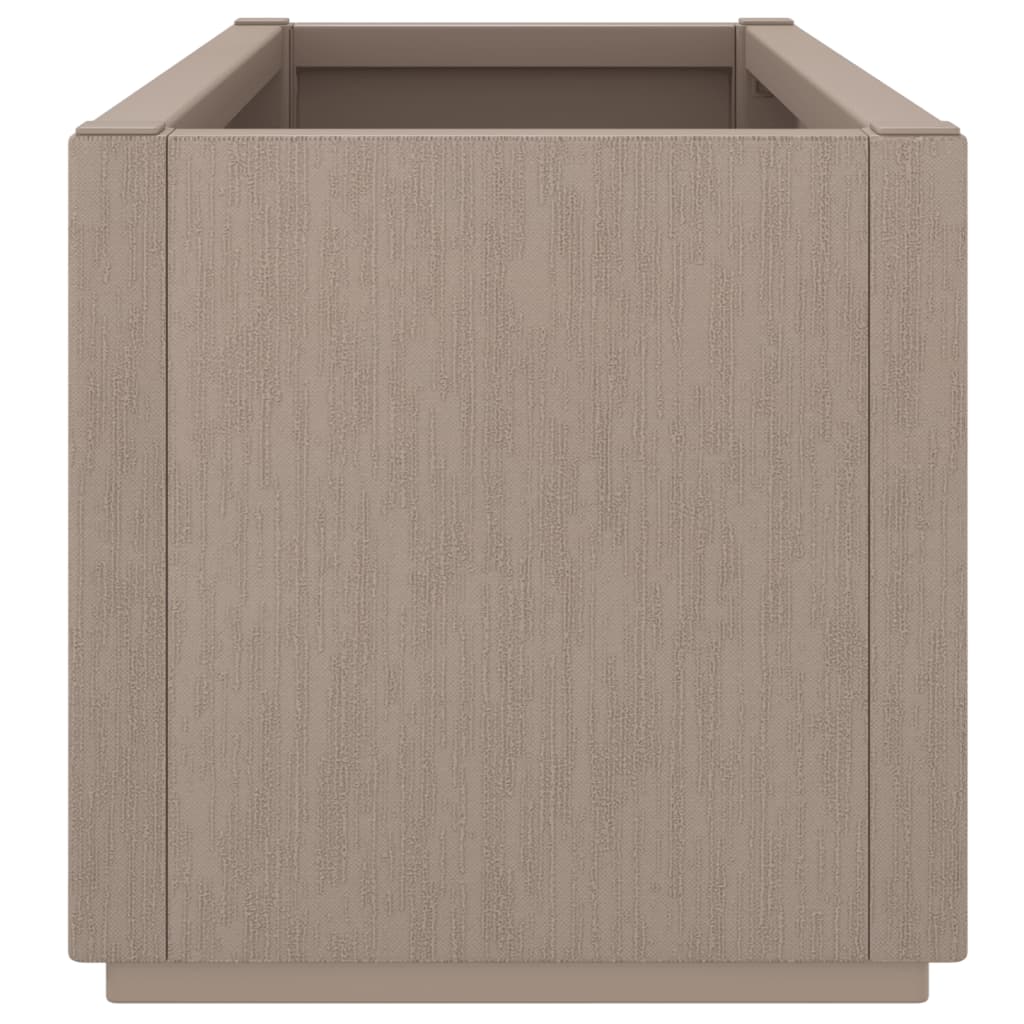vidaXL Jardinière marron clair 80x36x35 cm PP - 6