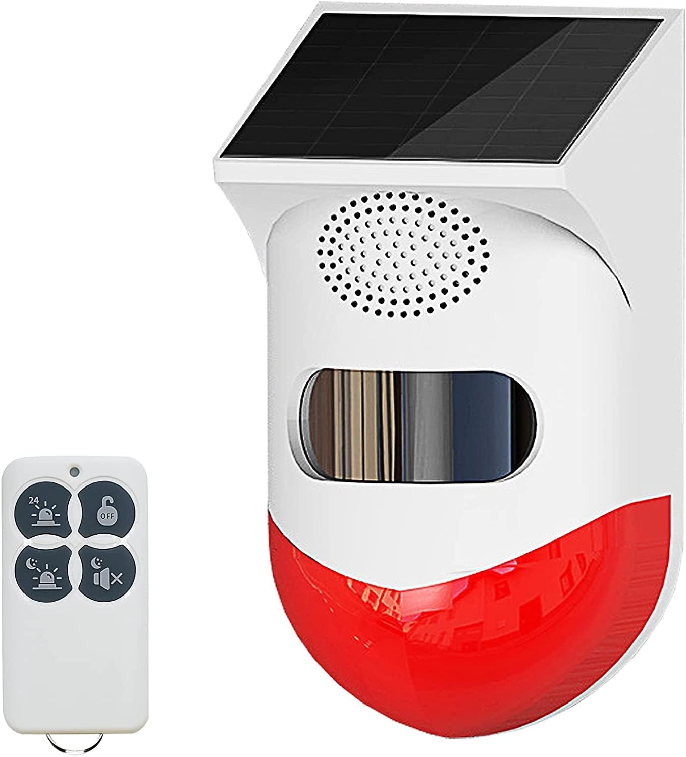 Alarme solaire avec détecteur de mouvement extérieur, réglable, alarme — free download