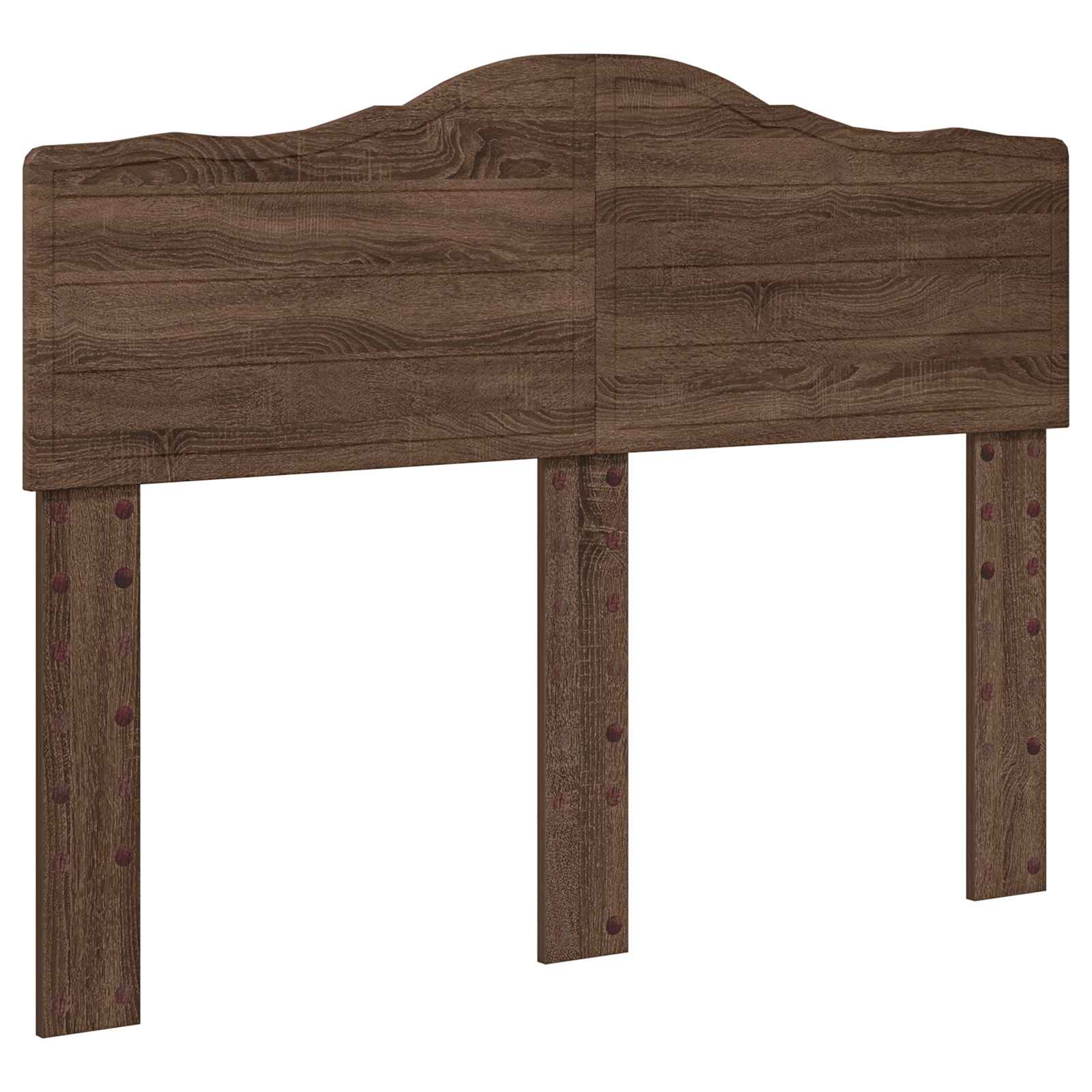 Cadre de lit chêne brun 120 x 200 cm en bois de pin massif - 6