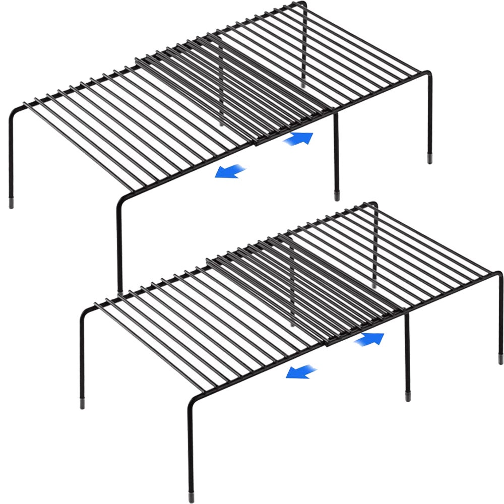 2pcs Extensible d'étagère de rack de cuisine Extensible Organisateur de ...