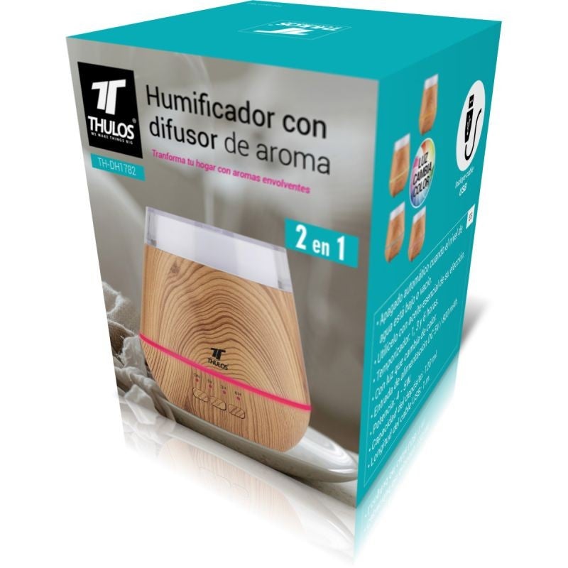 Humidificador con Difusor de Aroma Ultrasónico y Temporizador - 2