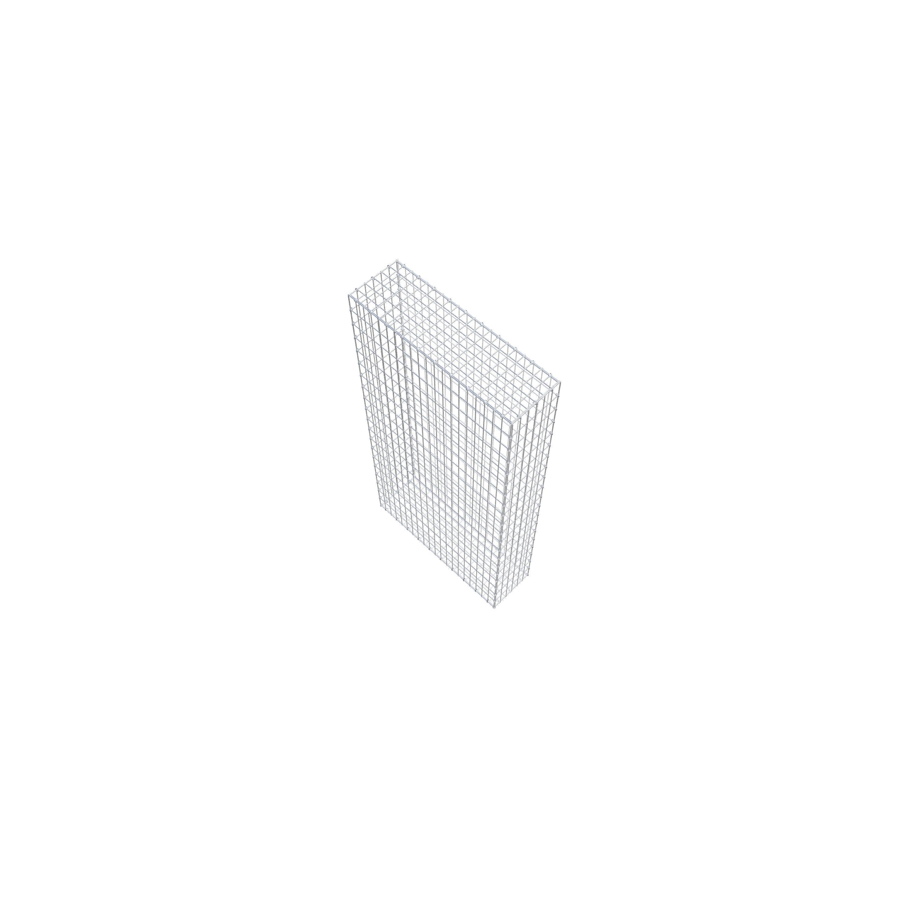 Gavión de acero galvanizado 200x100x30cm (LxAxP), malla 5 x 10cm, Anillo en C, jaula metálica para muro o jardín - 7