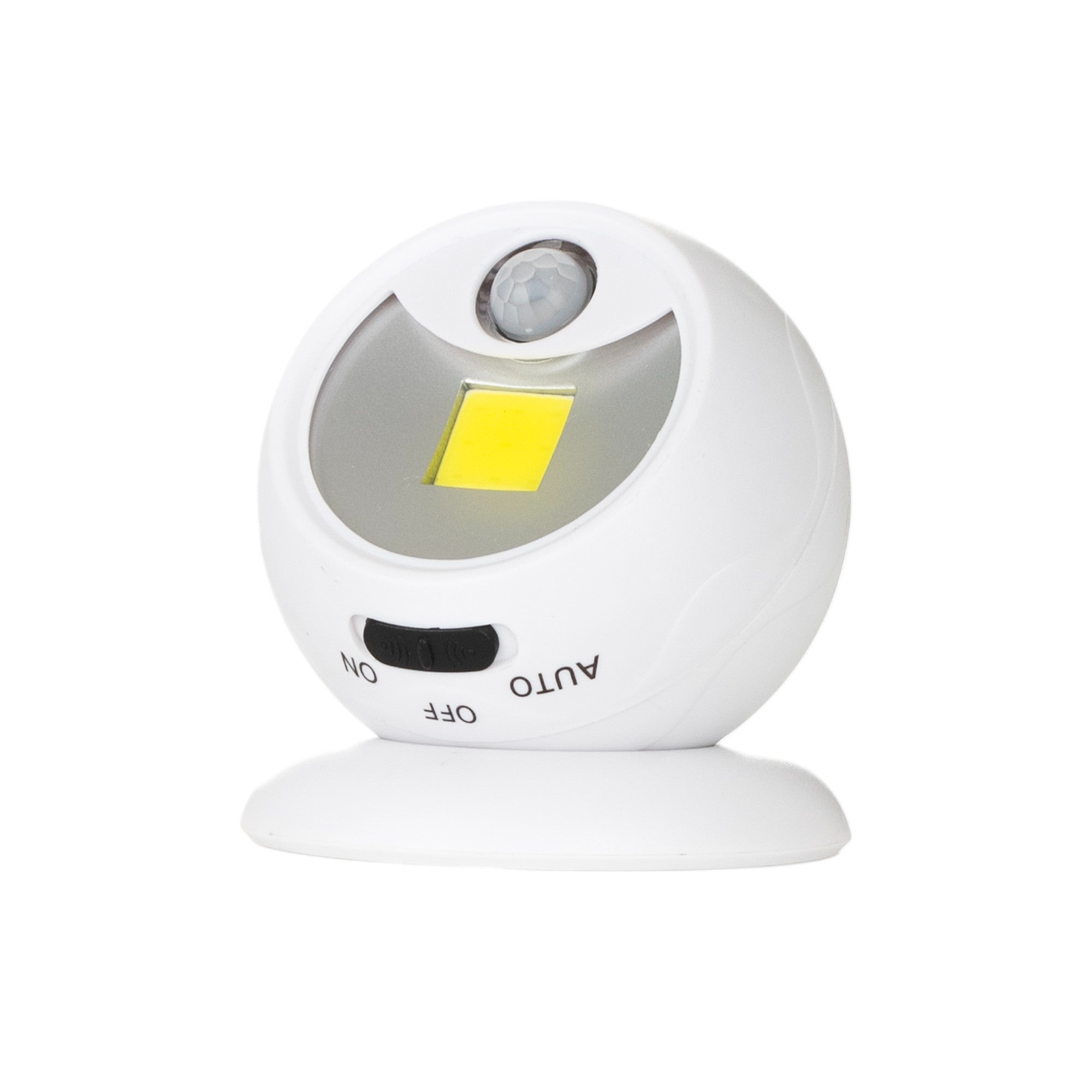 Obracająca się o 360° kulista lampka nocna LED z czujnikiem ruchu 120 lm 3xAAA baterie
