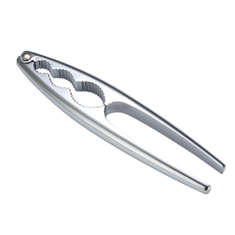 Dziadek do orzechów Premium, dziadek do orzechów, dziadek do orzechów i skorupiaków, chromowana stal, srebro, 17 x 3,5 x 1,3 cm