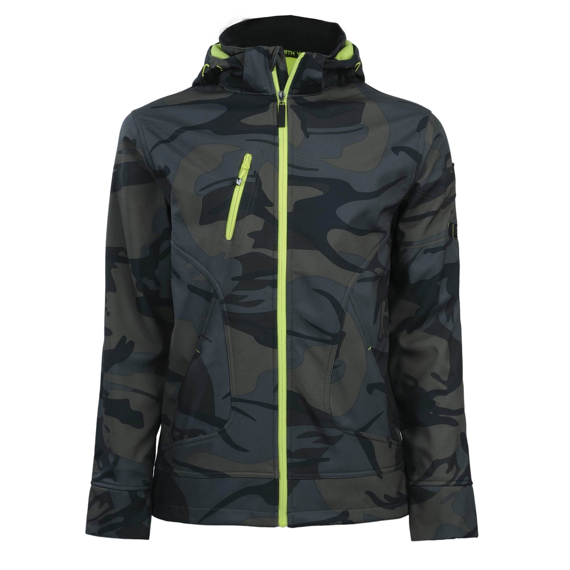 BOREL - BLOUSON DE TRAVAIL EN SOFTSHELL - 1511 Woodland , Jaune fluo 4XL - 4