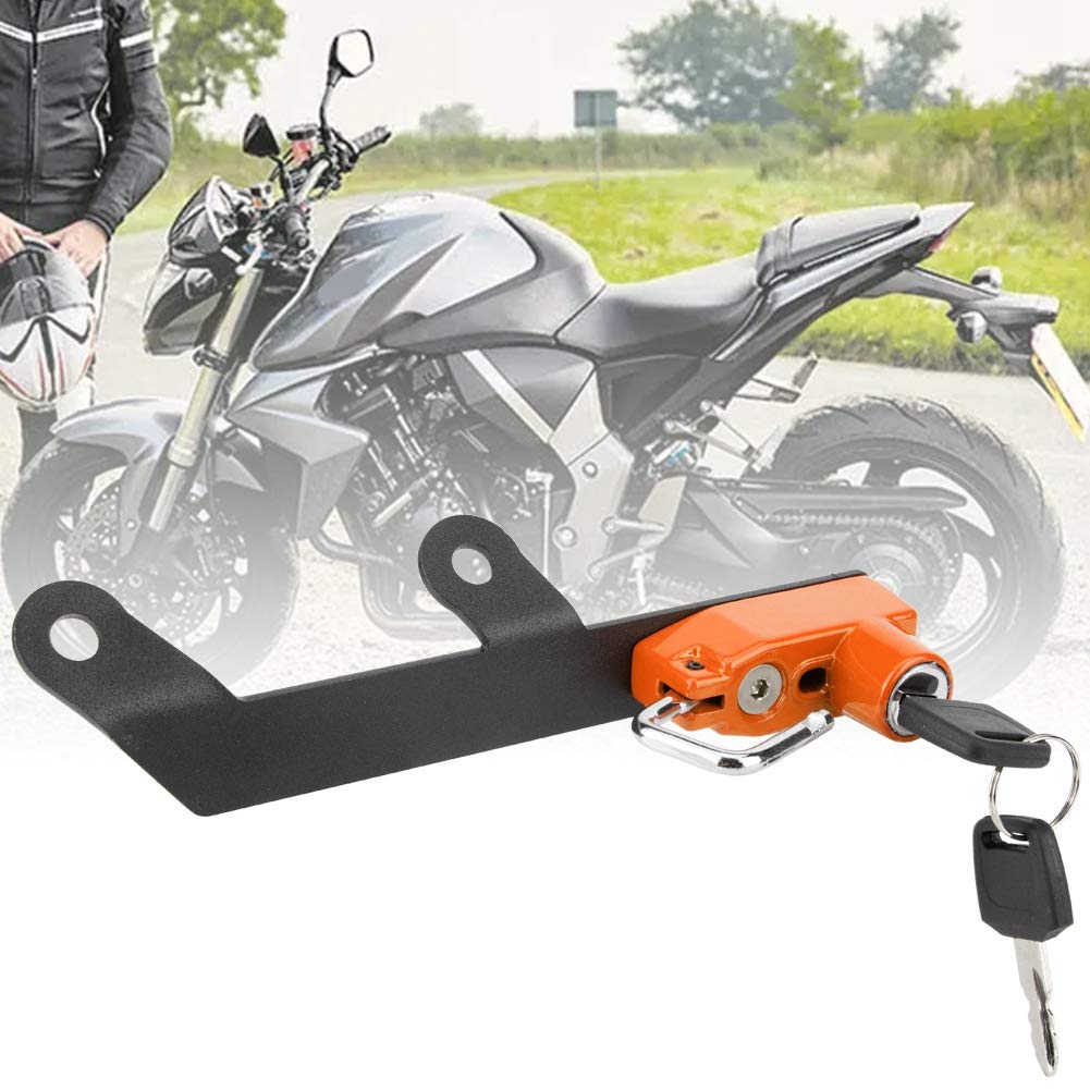 Antivol De Casque, Anti-rayures Pour Casque De Moto En Fer Résistant à La Décoloration Durable Pour Les Modèles De Moto Avec Guidon De 22 Mm(Chrome