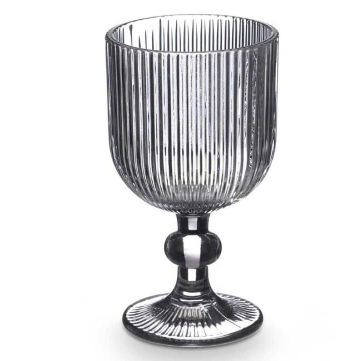 Kieliszek do wina Vivalto prążkowany szary 370 ml 1 szt.