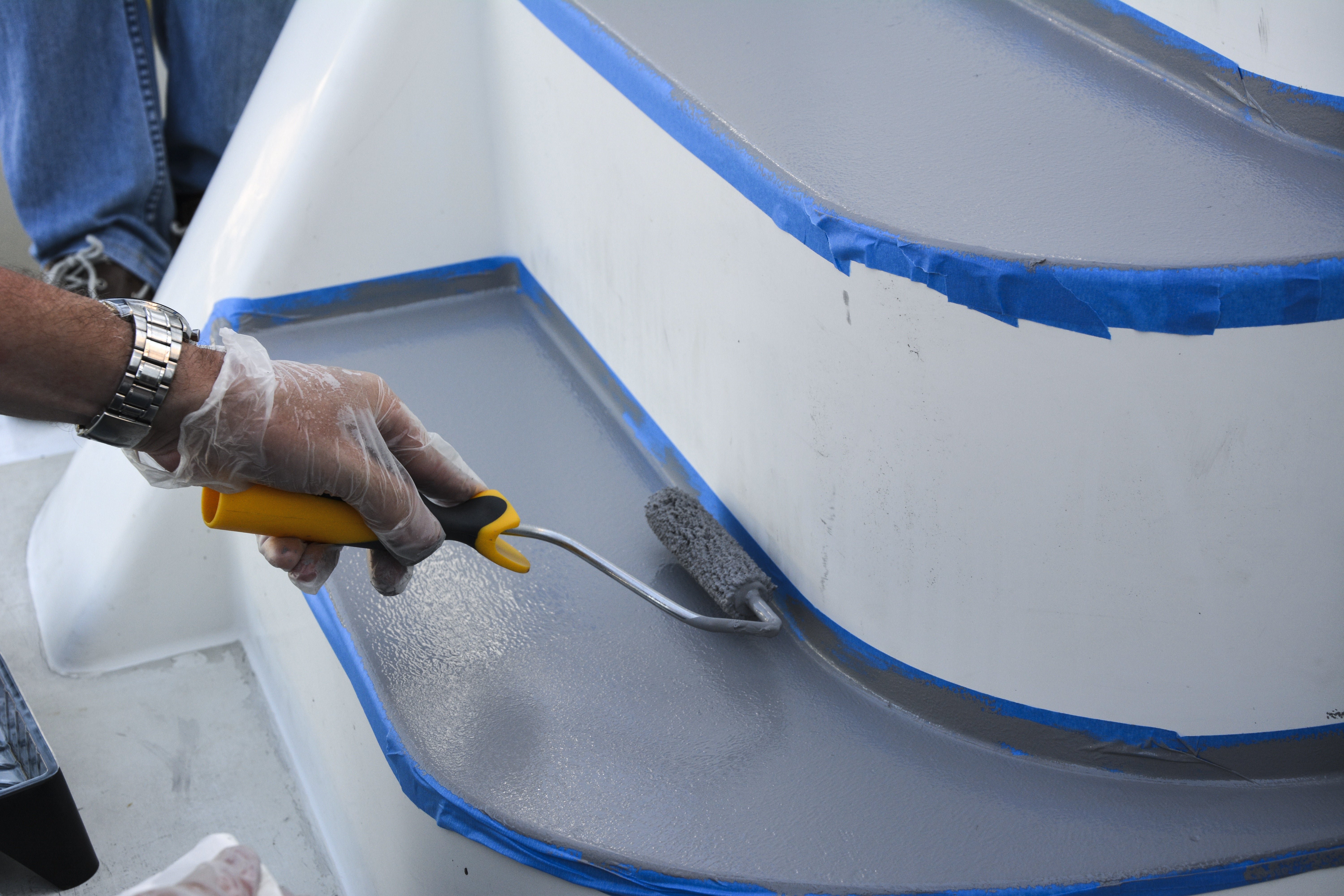 Peinture marine antidérapante polyuréthane pour ponts Owatrol OWAGRIP Champagne (owm7) 1 litre - 2