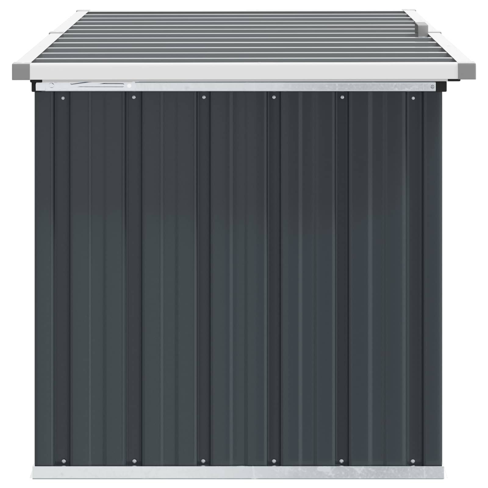 vidaXL Boîte de rangement de jardin Anthracite 129x67x65 cm - 7