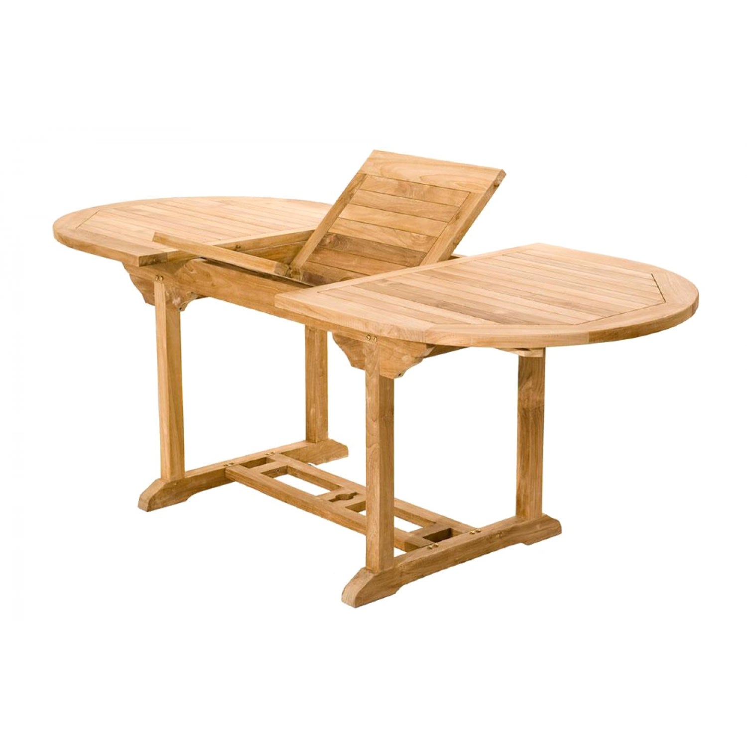 Table de jardin ovale et 6 chaises en teck KAJANG - 3