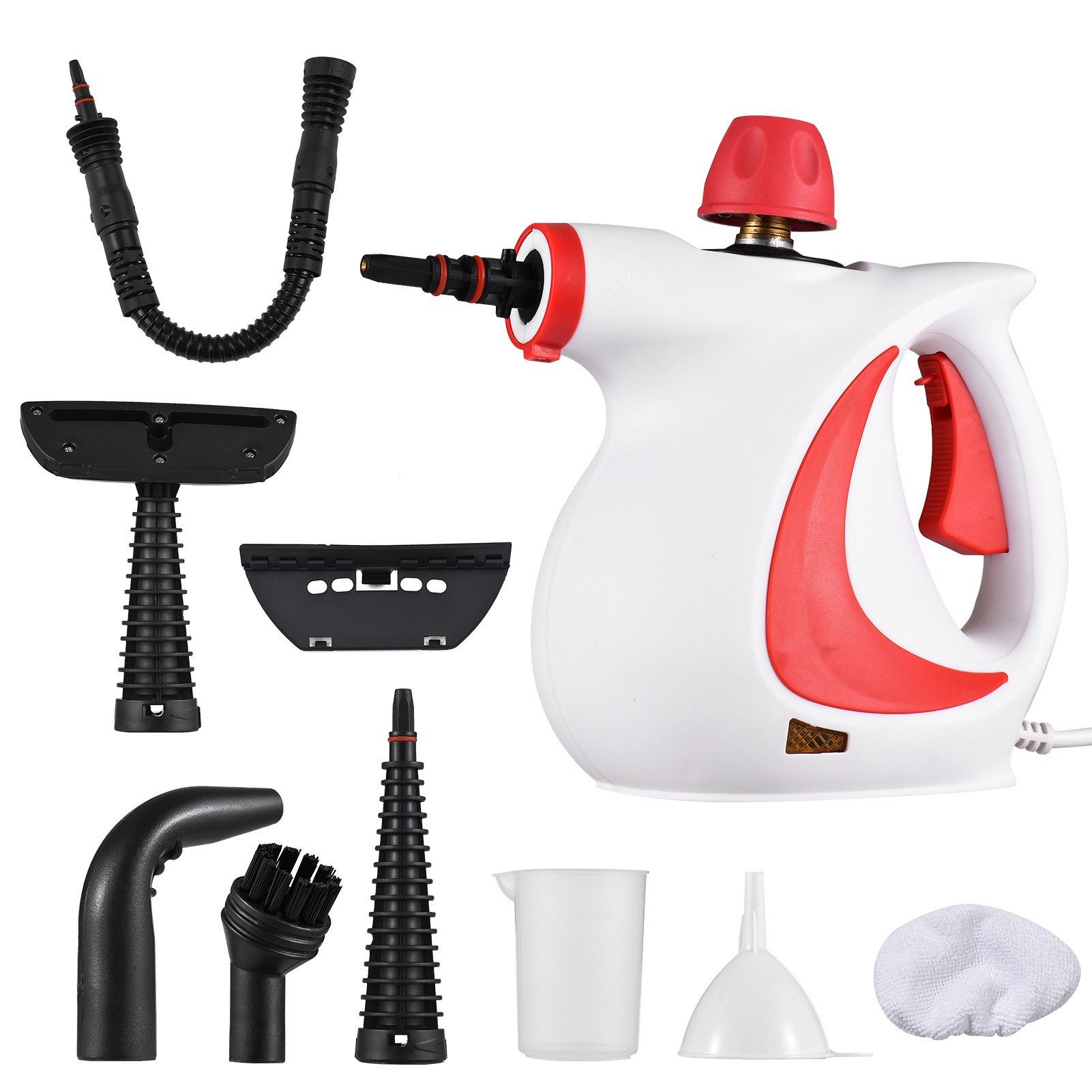 Nettoyeur Vapeur 1200 W, Nettoyeur Vapeur à Main avec Réservoir d'Eau de 450 ml et 9 Accessoires