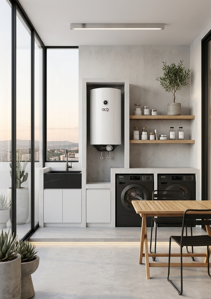 TERMO ELÉCTRICO ACB 80 L, CLASE ENERGÉTICA 