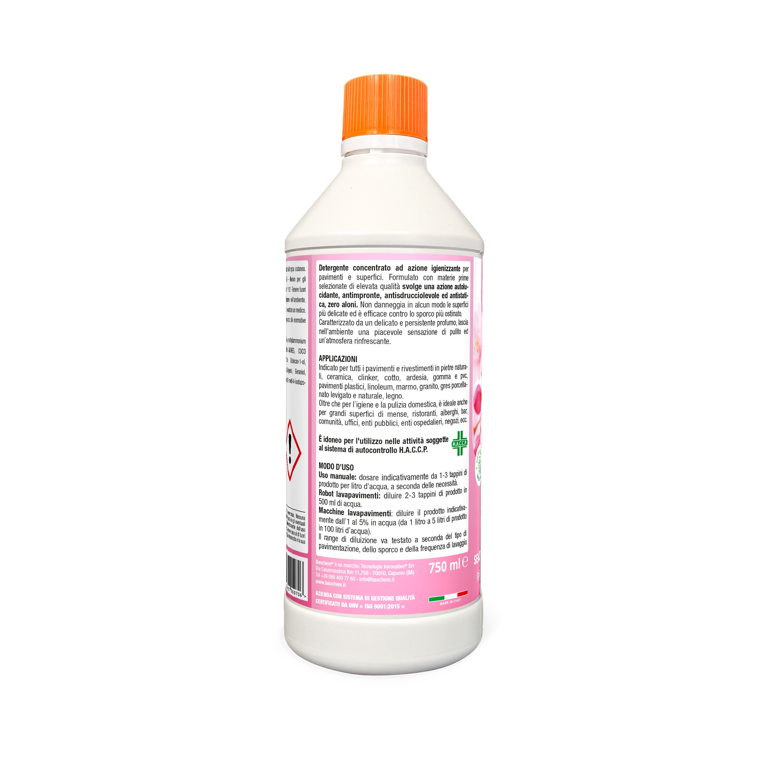 BAUCHEM Lavapavimenti Flower Sensations per Robot e Lavaggi Manuali 750 ml - 4