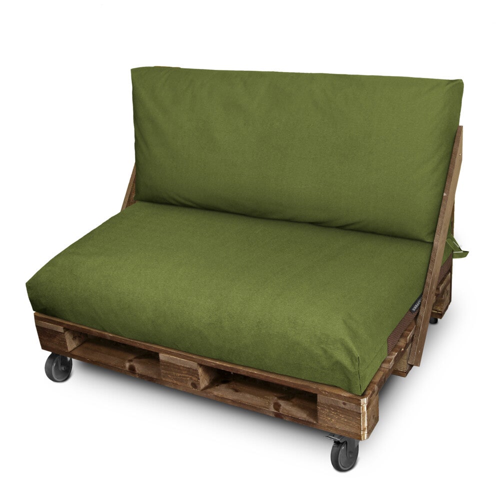 Funda para cojín de palets asiento y/o respaldo 120x60x20 sin relleno verde naylim mate happers