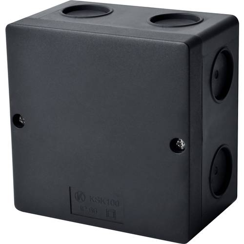 Puszka instalacyjna KSK 100 natynkowa 101x101x63mm bezhalogenowa hermetyczna IP66 czarna