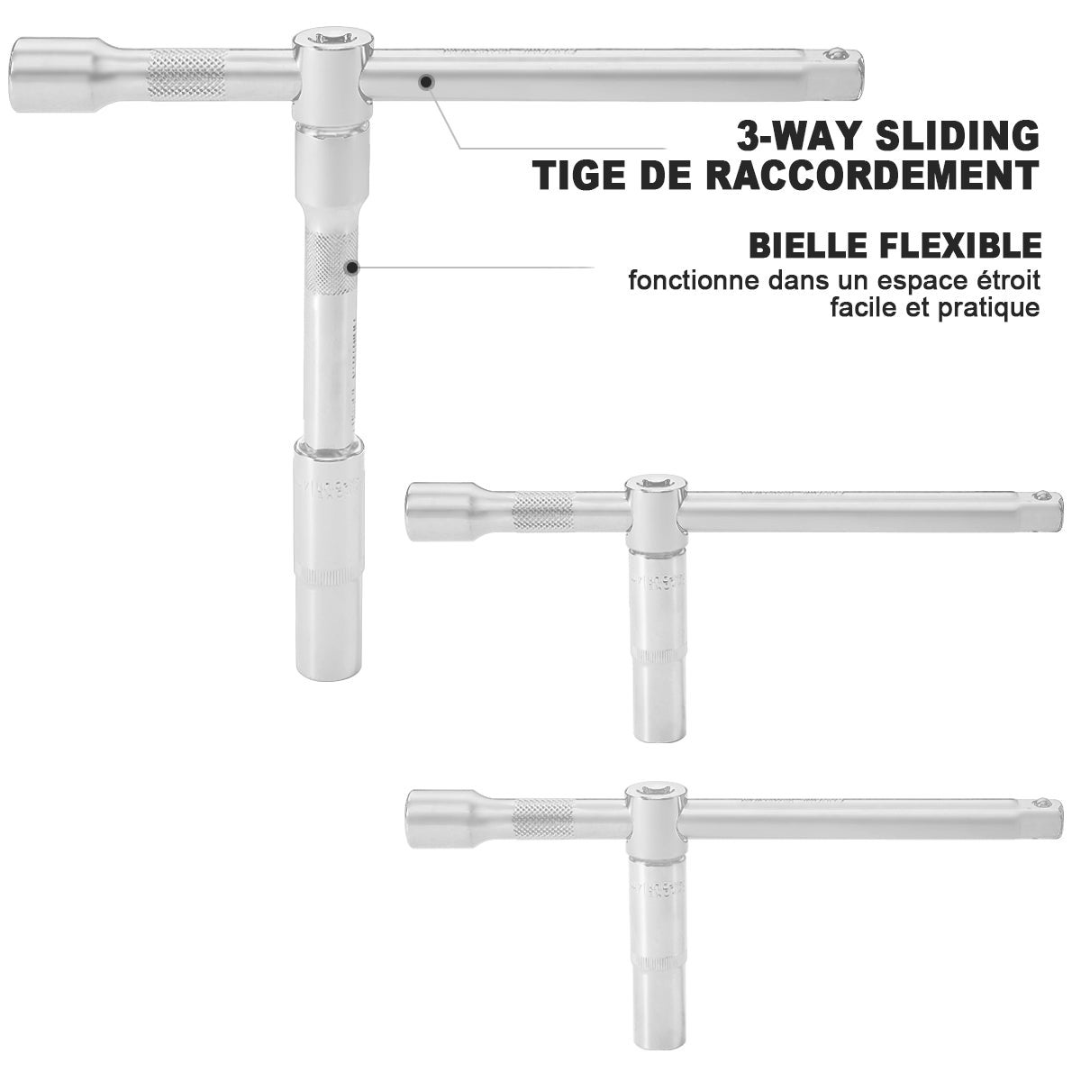 TEENO Boîte à outils avec douilles et forets, 172 pièces - 4