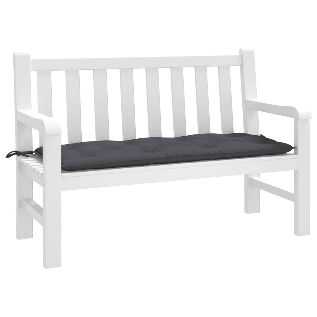 MEN® Banc De Jardin 145,5 Cm Plastique Anthracite 92431 - Jardin