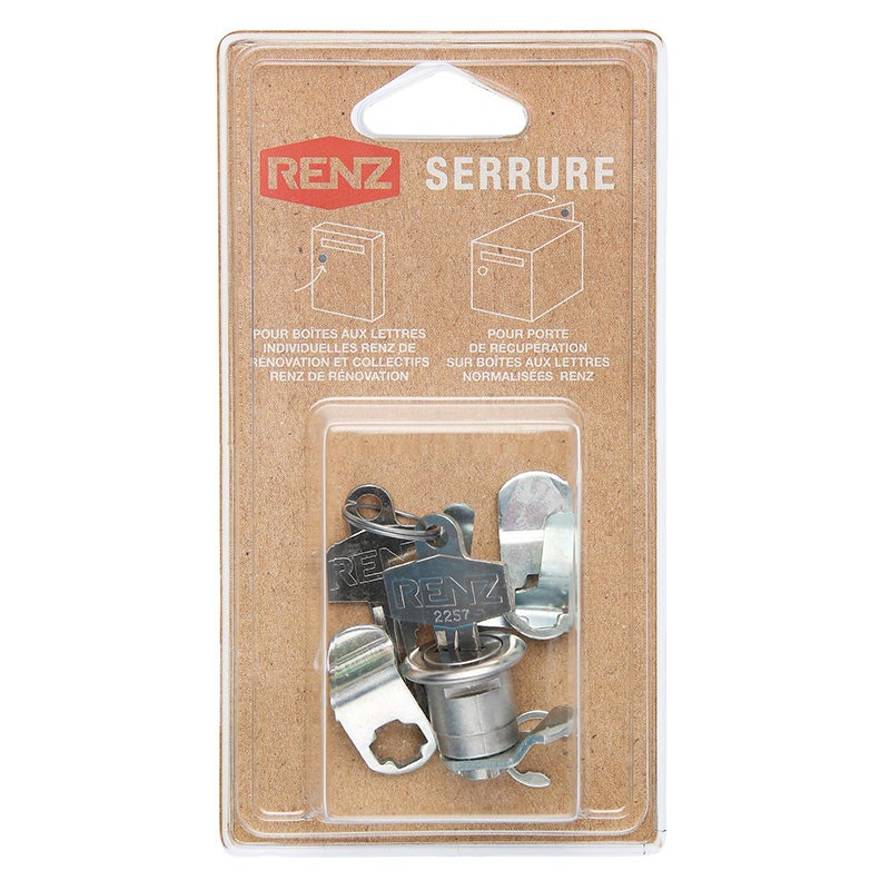 Serratura a battente corta RENZ per cassette postali - 023721 - 4