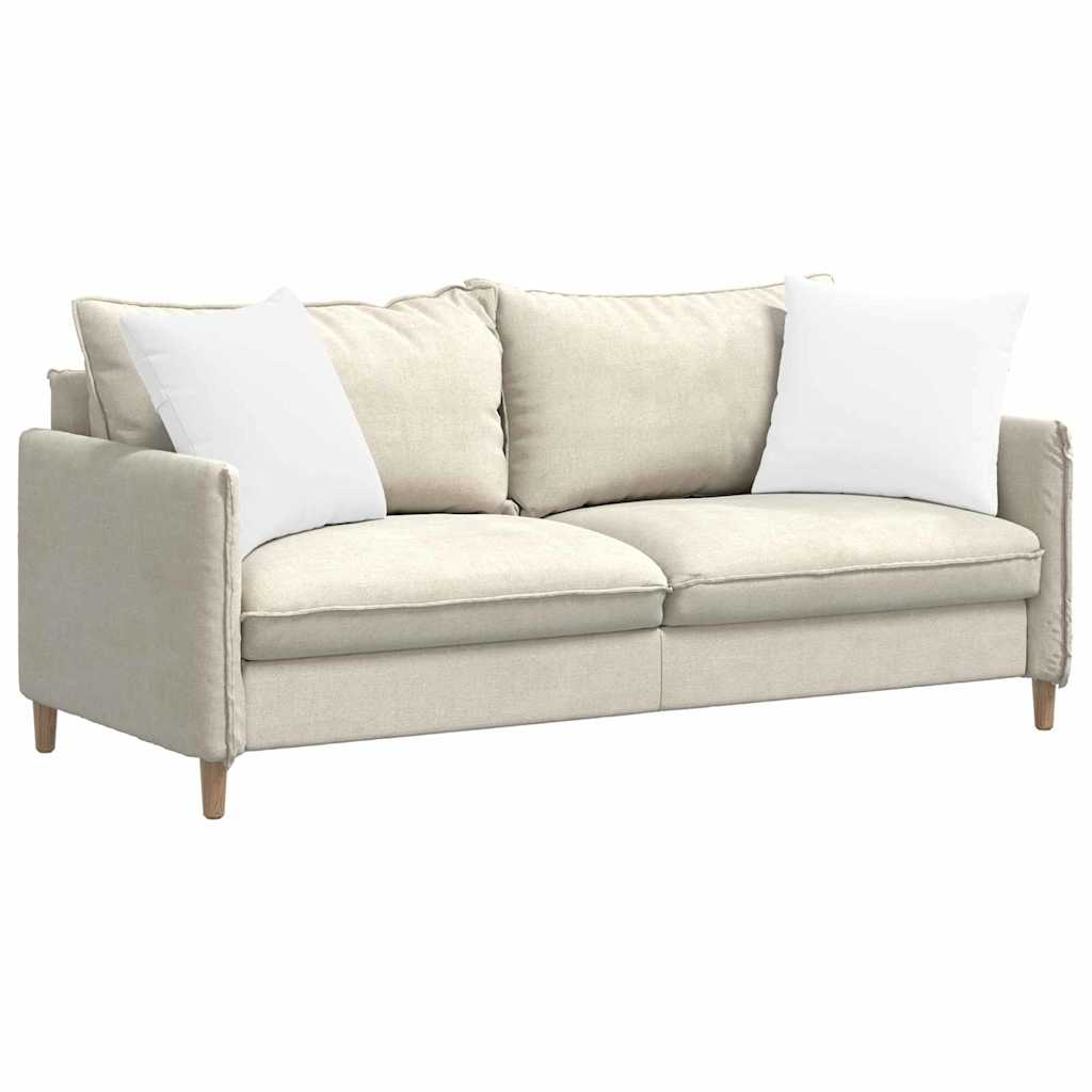Coussins de canapé 2 pcs Blanc 50 x 50 cm tissu vidaXL - 4