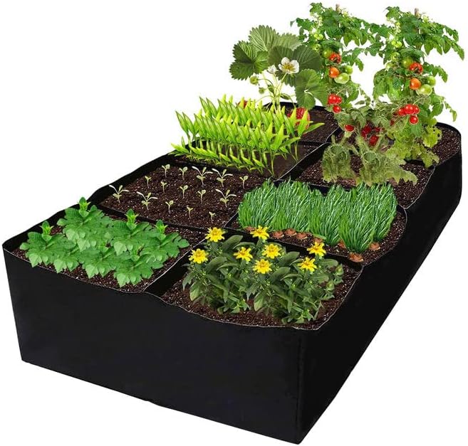 Włókninowa torba do sadzenia torba do sadzenia z przegródkami donica geowłókninowa materiałowa torba ogrodnicza na warzywa owoce kwiaty pomidory