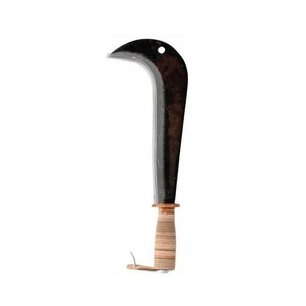 Serpe de chasseur manche cuir avec étui 20 cm - 3