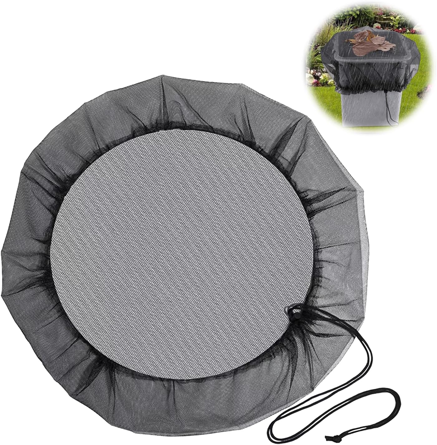 2 Pcs Filet pour Citerne de Pluie, 60 cm Housse pour tonneau de Pluie 2 Pcs Filet pour Citerne de Pluie, 60 cm Housse pour tonneau de Pluie