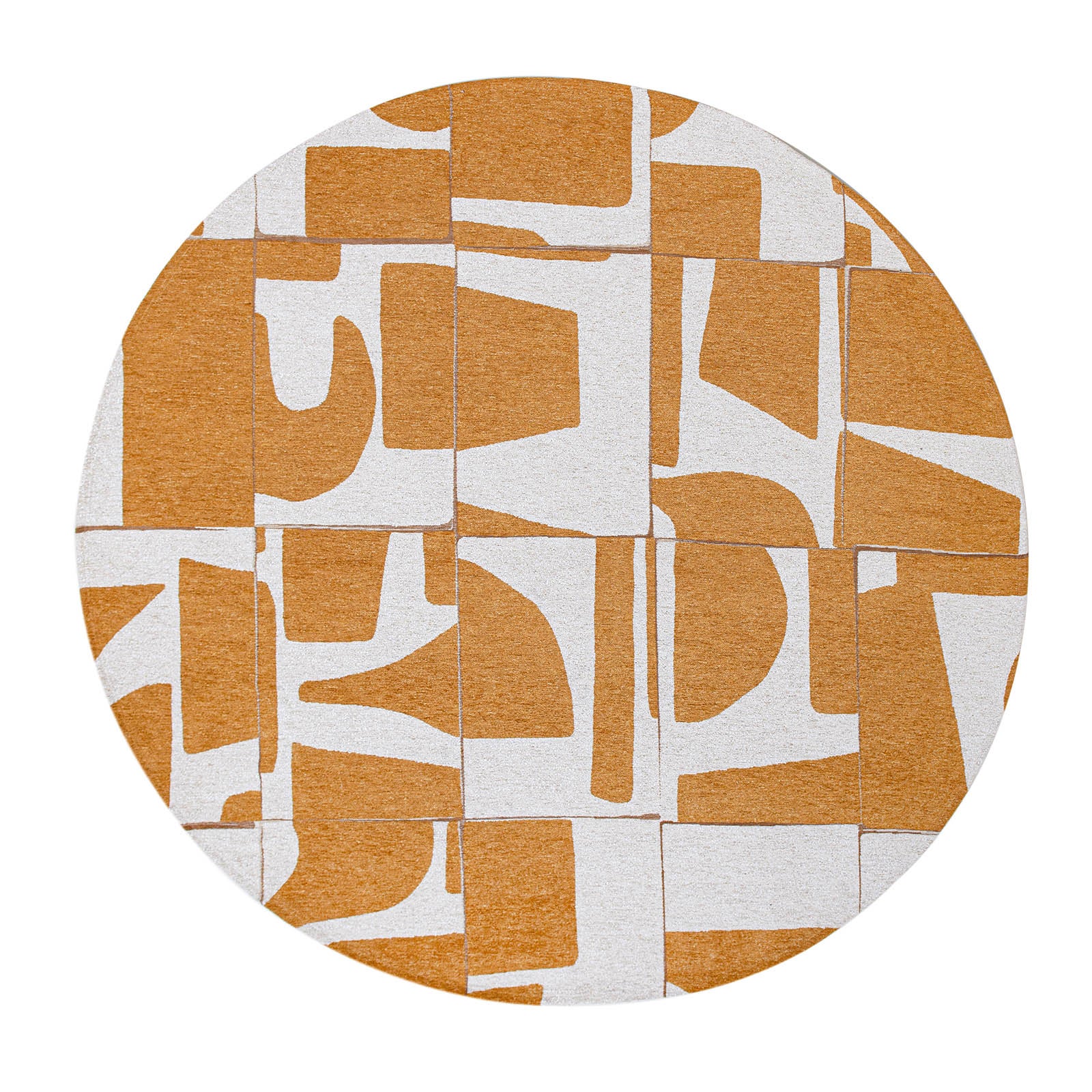 Tapis de salon tissé plat Papercut - Craft Collection - Curry - 140 x ...