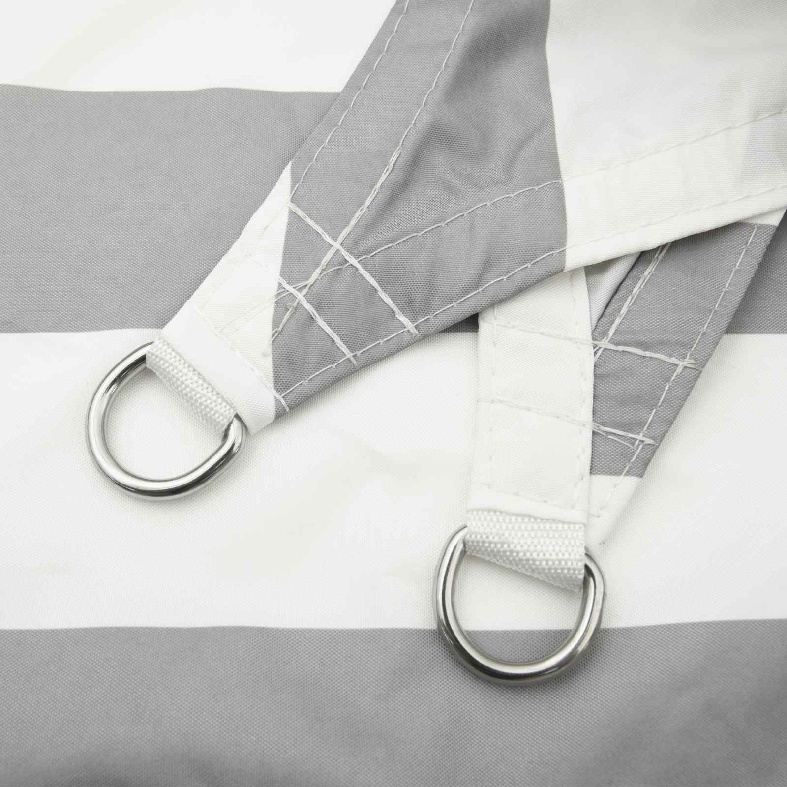 Voile d'ombre triangulaire en 100 % polyester Oxford, pour la terrasse, 5 × 6 × 6 m - 5