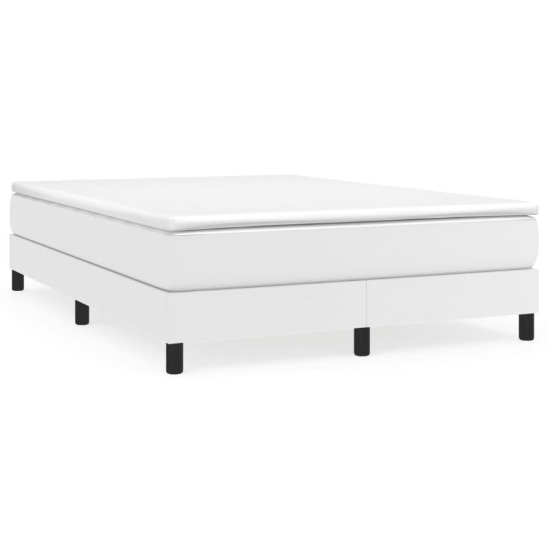 Estrutura de cama 140x200 cm couro artificial branco 140 x 200 cm / Blanco - 2