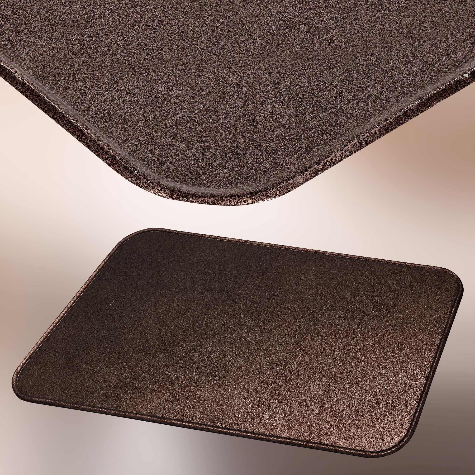 Plaque de protection de sol pour poêles et cheminées 60 x 80 cm - en acier - Cuivre antique - Protection Anti-Étincelles pour Foyers - KOTARBAU - 5