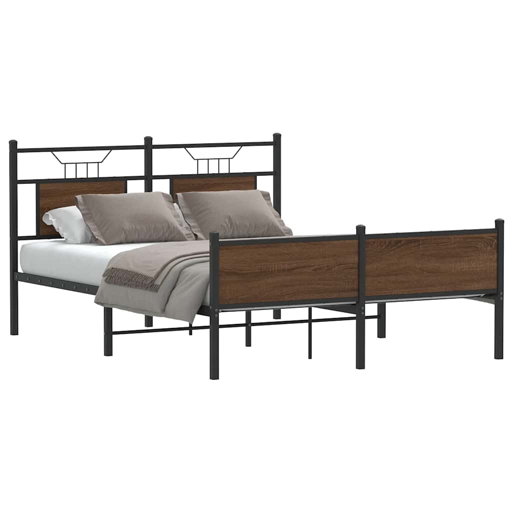 Łóżko Metalowe Rama Łóżka Metalowa Ze Stelażem Pokoj Sypialnia 140x190 cm