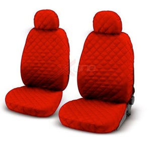 Coprisedili Universali Con Airbag Saferide Coprisedili Auto In Similpelle - Set Completo Anteriore E Posteriore Rosso Set Coprisedili Rossi - Foto 7