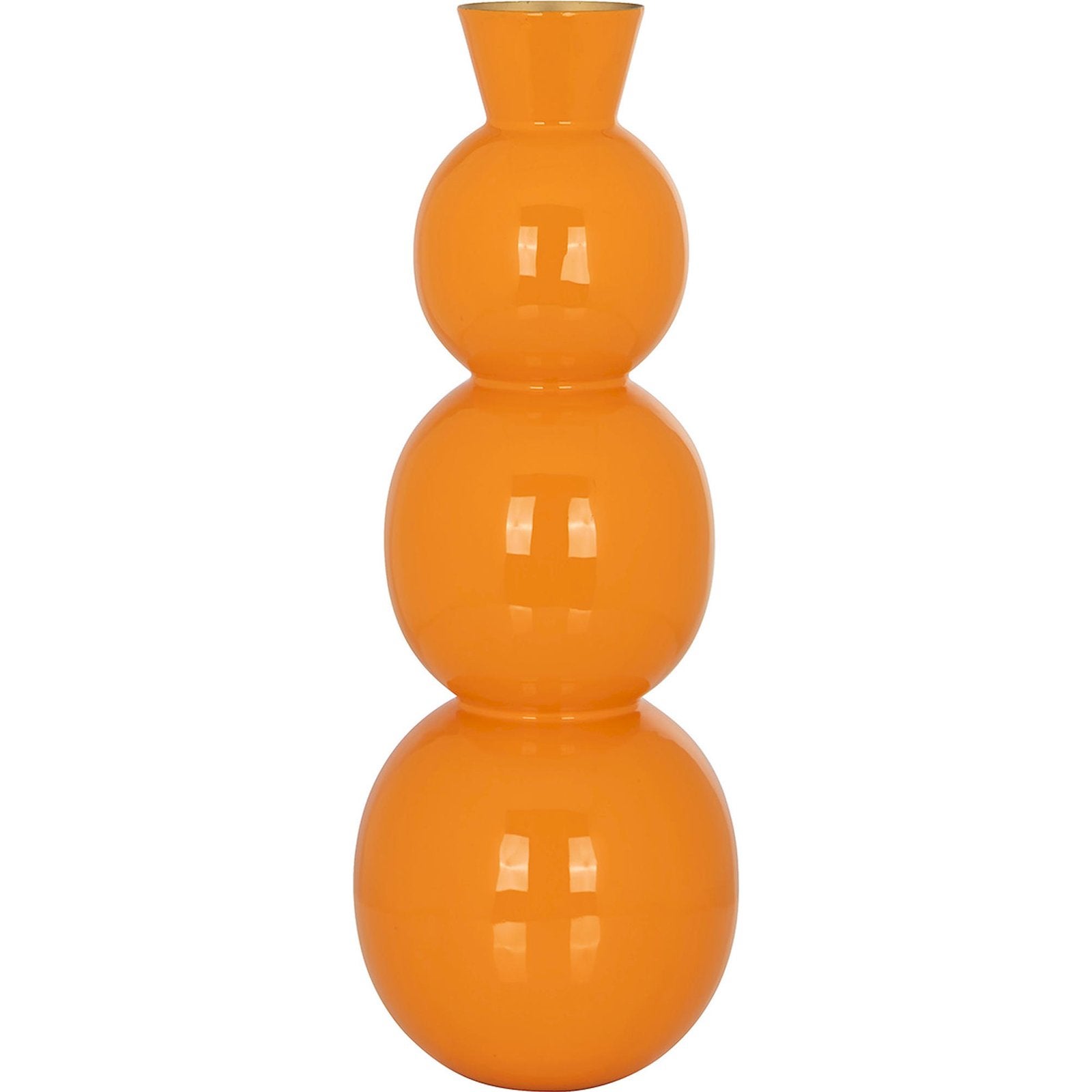 Vase sorrel design l gant moderne 18 x 18 x 49 cm tangerine