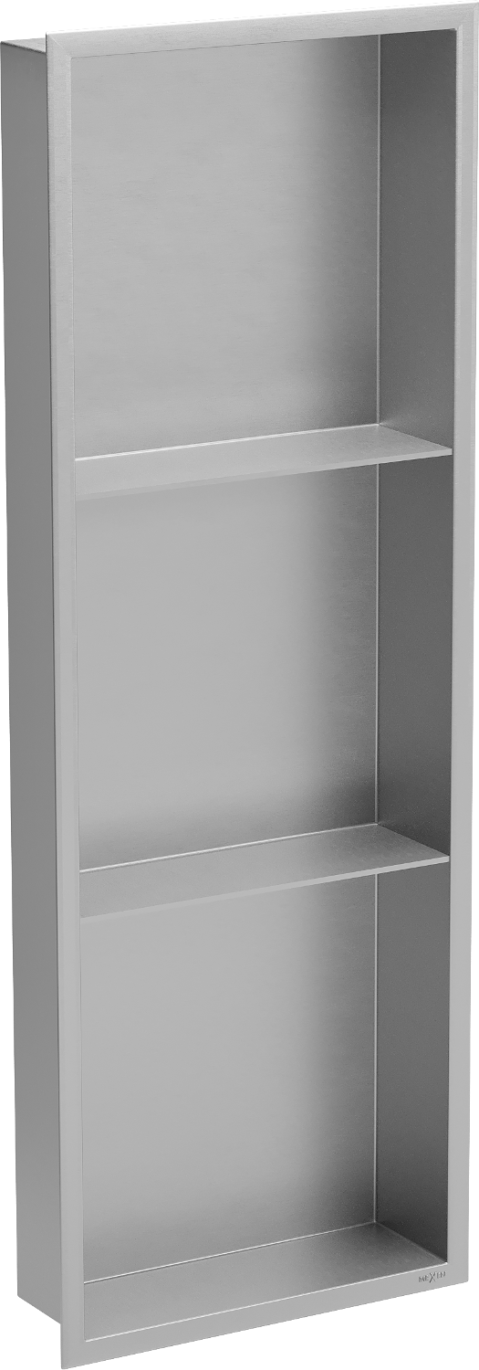 Mexen X-Wall-R półka wnękowa z kołnierzem i półką 90 x 30 cm, inox - 1910903010S