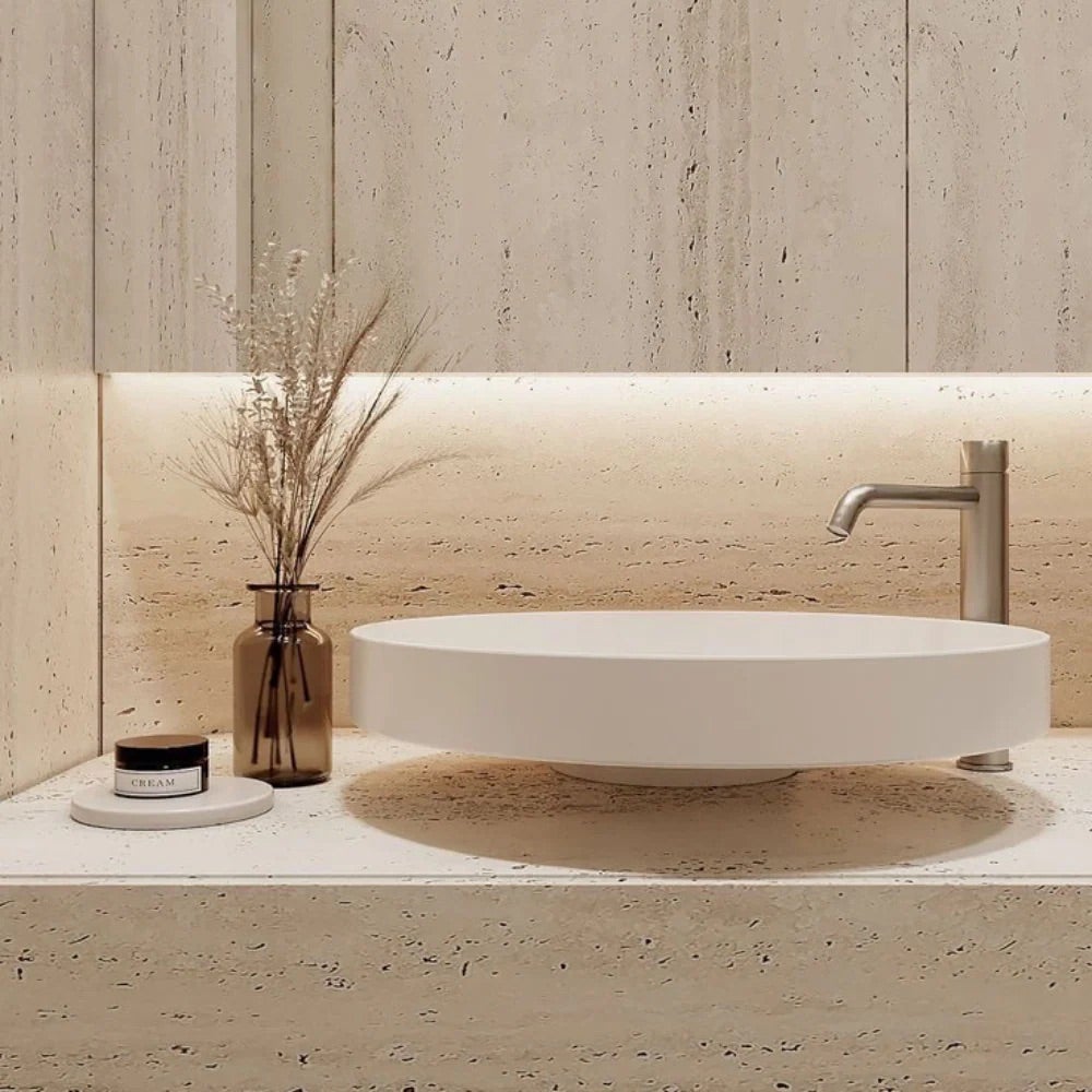 Panel mural de piedra natural flexible, efecto mármol Beige, 60x120, 10 pzas (7,2 m2) - 3