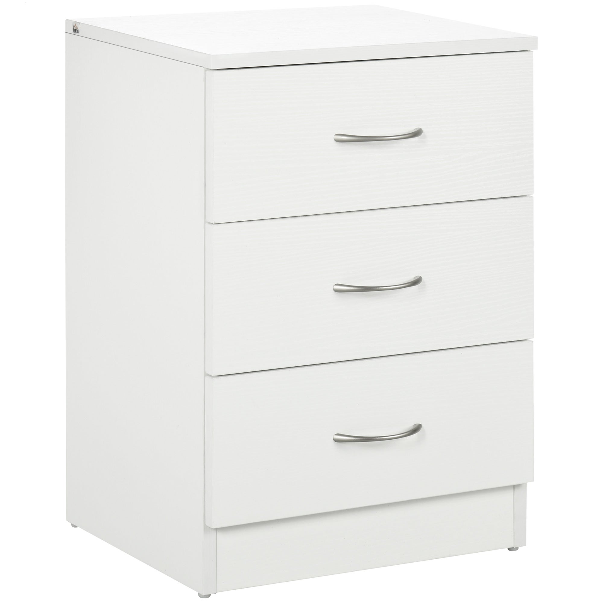 HOMCOM Comodino in legno melamina bianco 40x35x58 cm | Leroy Merlin