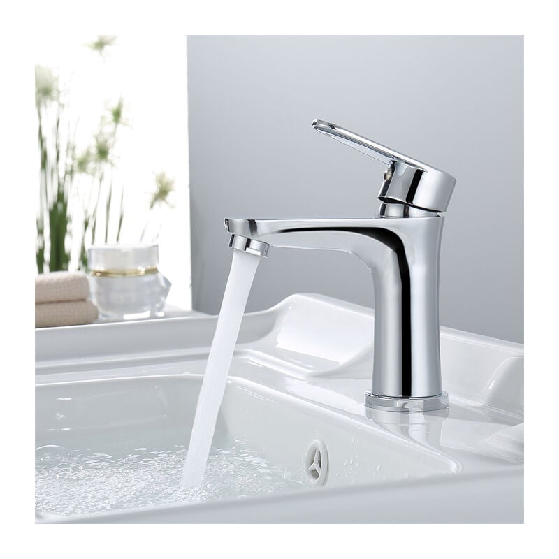 Mitigeur Lavabo Ideal Standard Esla - Chrome, Monotrou, Certification NF (neuf)