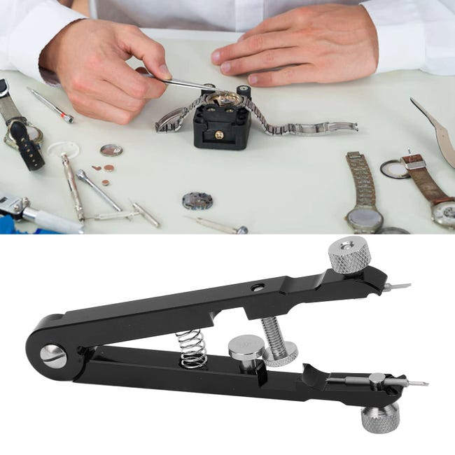 Pinze per barra a molla, pinzette per orologi, strumento per barra a molla, accessorio per la riparazione di orologi in metallo, strumento per kit di riparazione per orologi Pinze per barra a molla, pinzette per orologi, strumento per barra a molla, accessorio per la riparazione di orologi in metallo, strumento per kit di riparazione per orologi