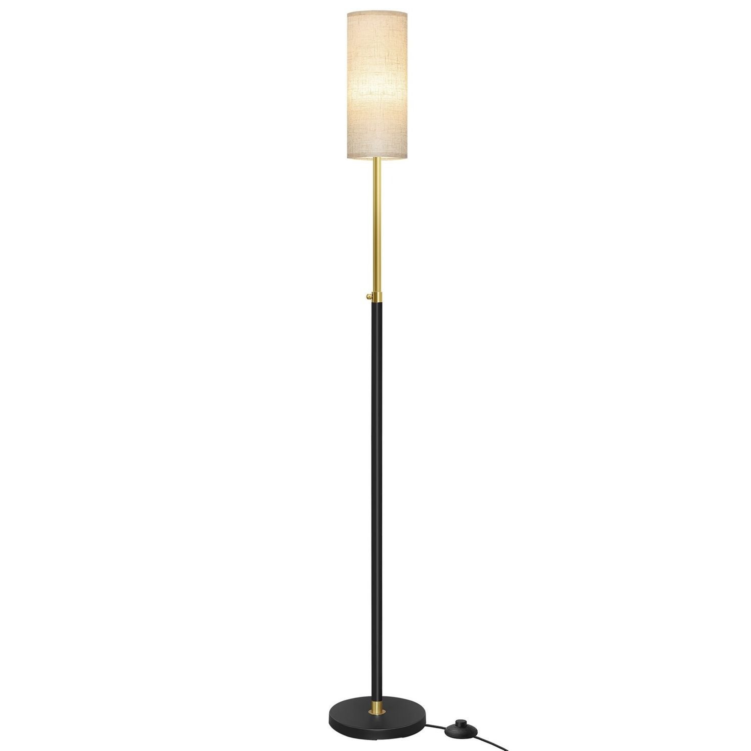 Vasagle Lámpara De Pie Led Con Pantalla De Tela, 148-178 Cm - Imagen 3