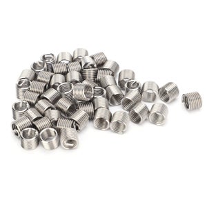 Inserts Filetés M6 En Acier Inoxydable 304 - Lot De 100 - Pas 0,75 Ou 1,0 - Longueurs 1D à 3D - Pour Réparation Et Renforcement De Filets