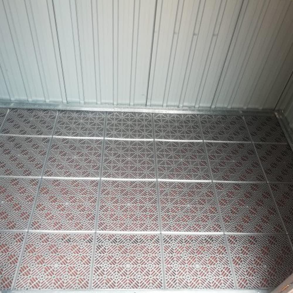 Pack Ahorro 24 losetas autoventiladas 30x30x1,5cm (≈2 m² - Gris Aluminio) - Para suelos de piscinas, terrazas, tarima, césped artificial, trasteros... - 8