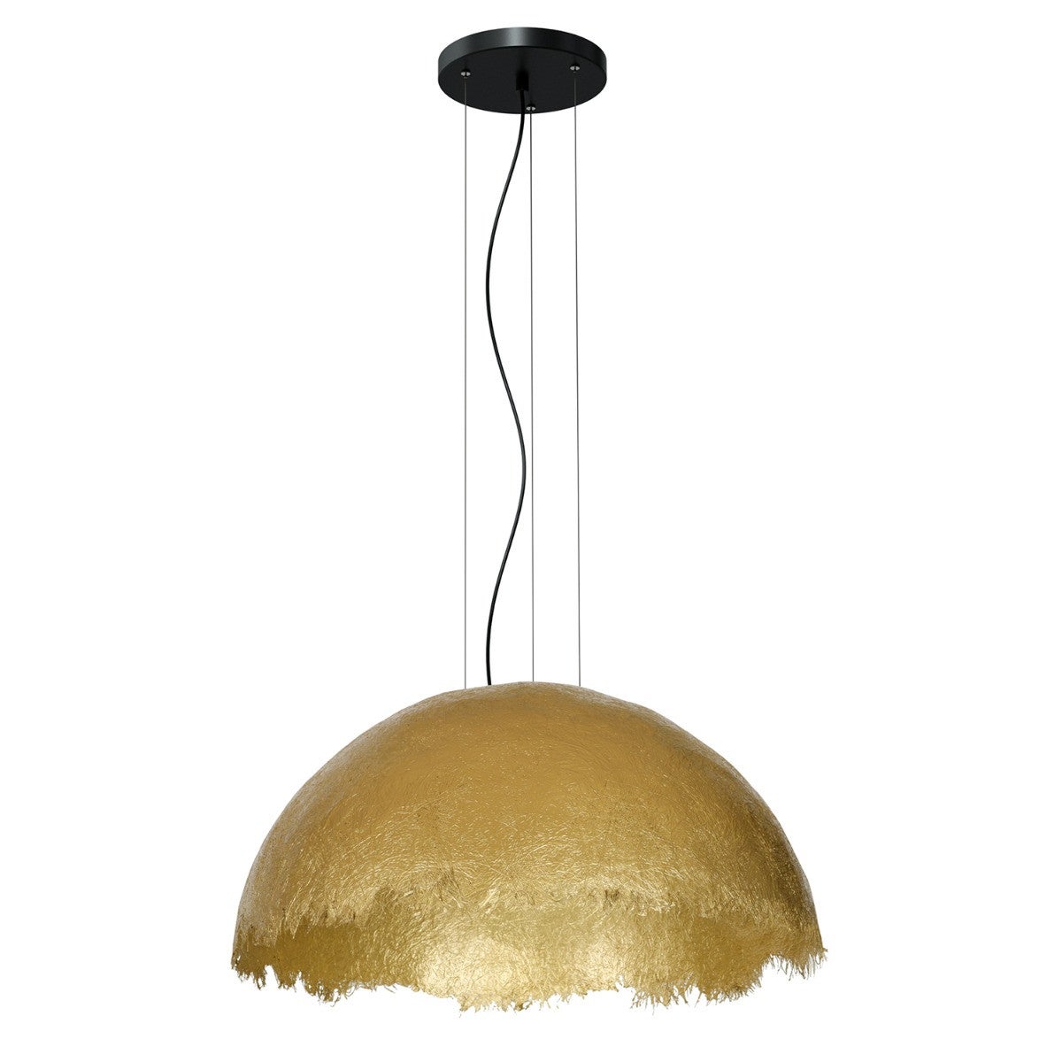 Lampa wisząca Compo złoty matowa-czarna 1xE27x15W wym: 130 x 60 x 60 cm kompozyt Luminex