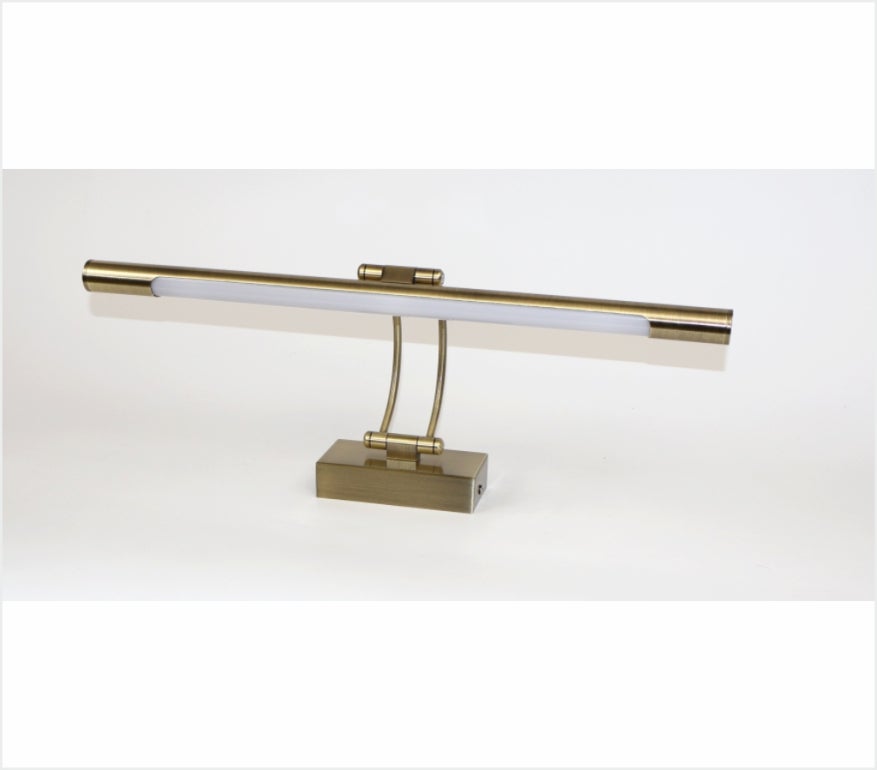 Applique murale LED pour éclairer tableaux, miroirs, peintures murales, LED 9W, lumière chaude 3000K, finition Bronze, articulée et rotative. 50cm - 8