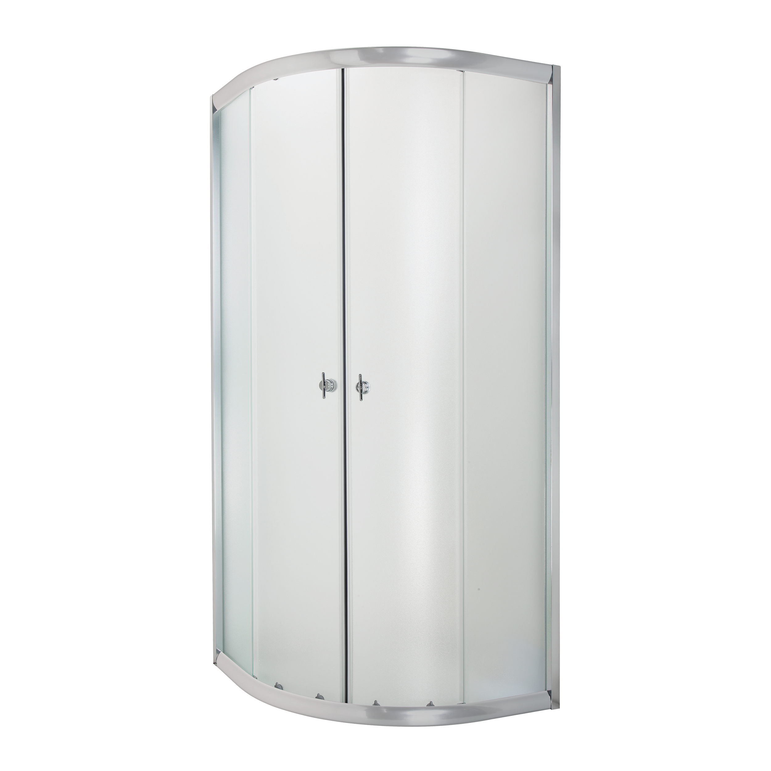 Kabina Prysznicowa 90 x 90 cm Bez Brodzika Półokrągła INVENA Marbella