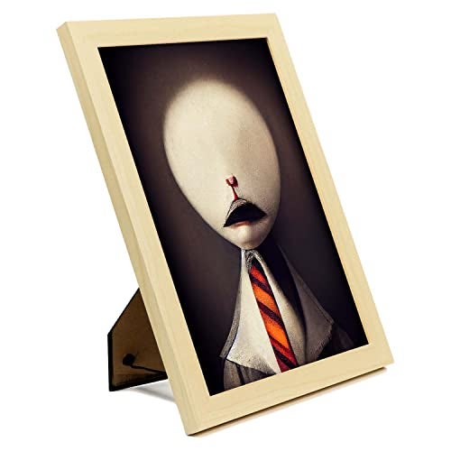Nacnic Set De 3 Posters Reflexión Al Estilo De T Burton Ilustraciones De Profesiones Y Oficios Inspiradas A4 Marcos Madera Clara - 2